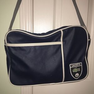 Lacoste messenger bag in navy